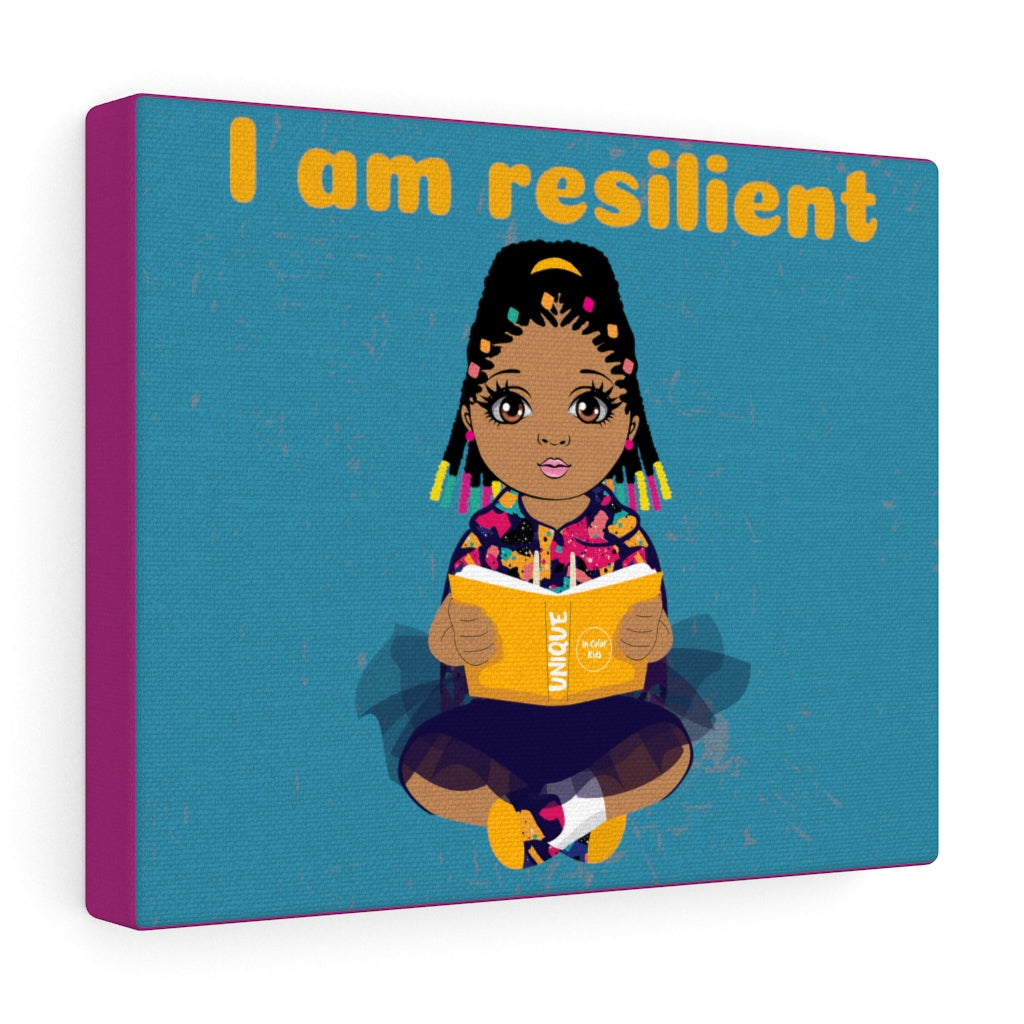 Resilient Girl Canvas - Mocha