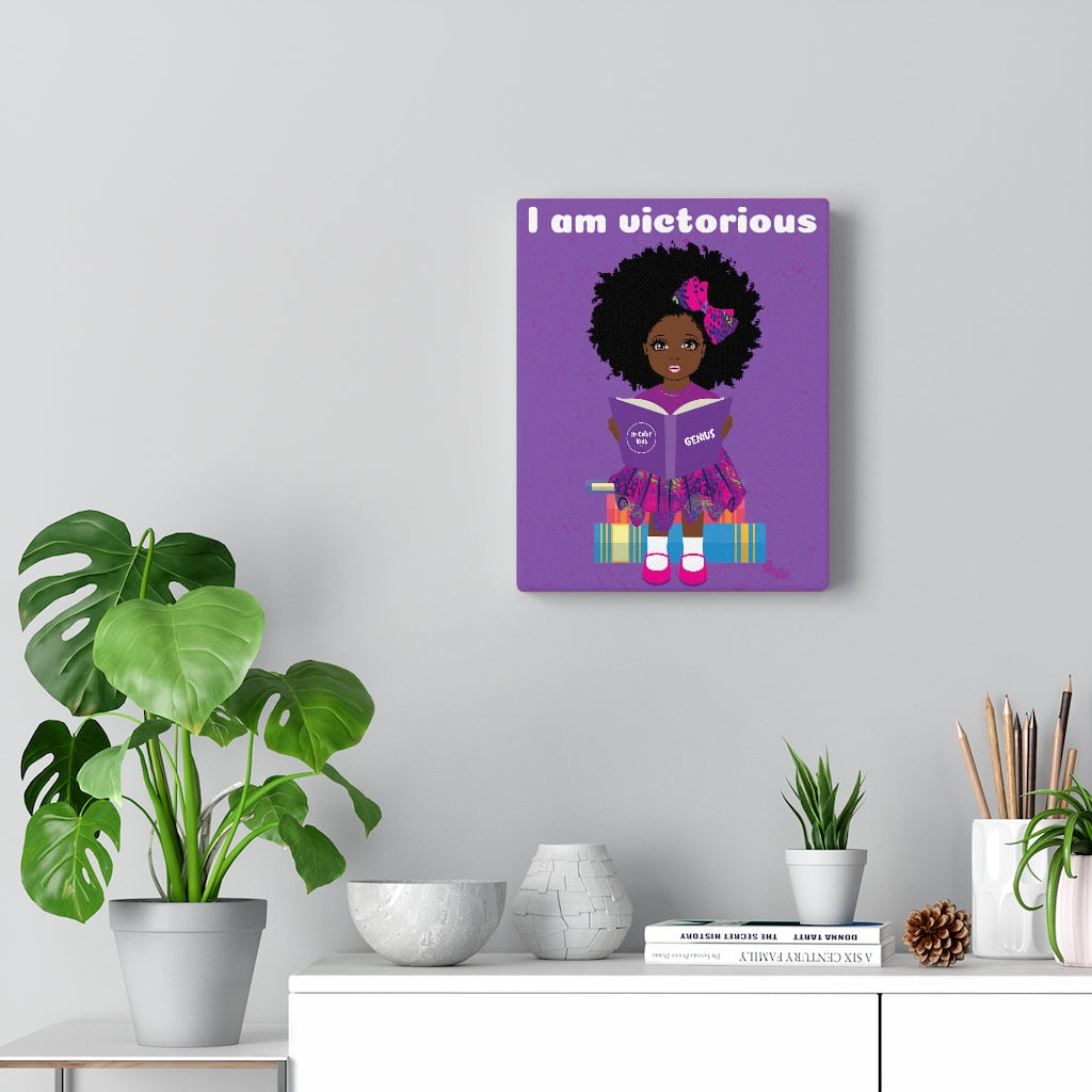 Victorious Girl Canvas - Chocolate