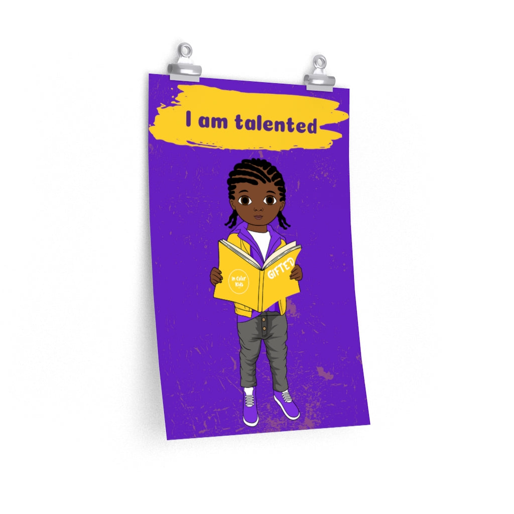 Talented Boy Poster - Chocolate