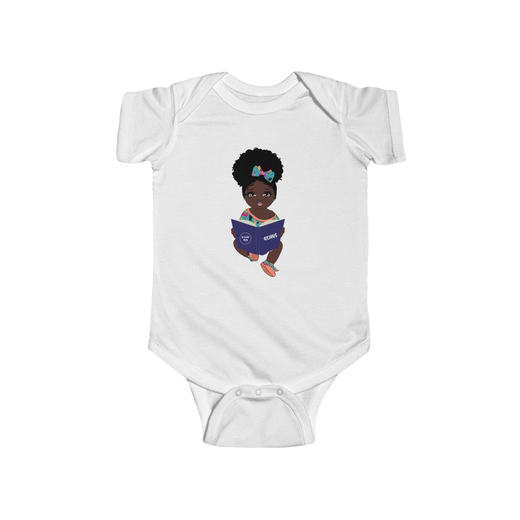 Genius Baby Short Sleeve Bodysuit Onesie - Cocoa
