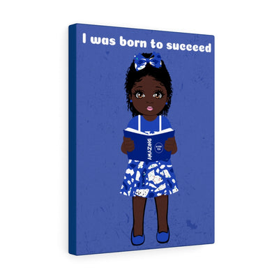 Successful Girl Canvas - Cocoa