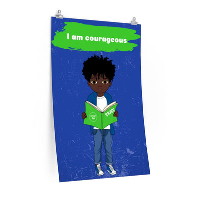 Courageous Boy Poster - Dark Chocolate