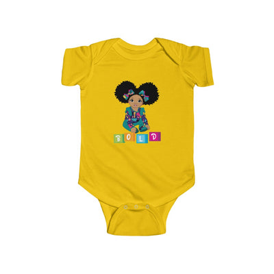 Bold Baby Short Sleeve Bodysuit Onesie - Mocha