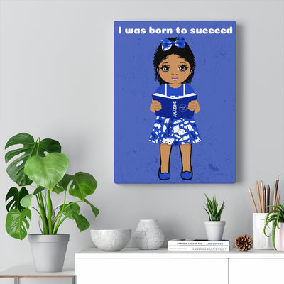 Successful Girl Canvas - Mocha