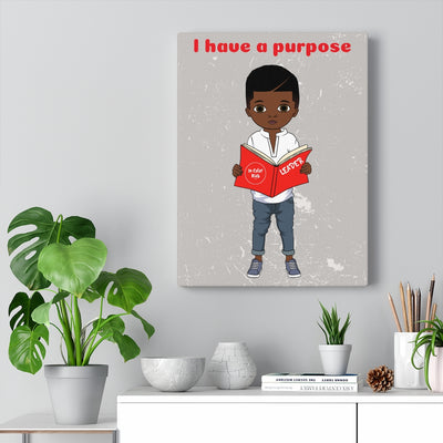 Purposeful Boy Canvas - Chocolate